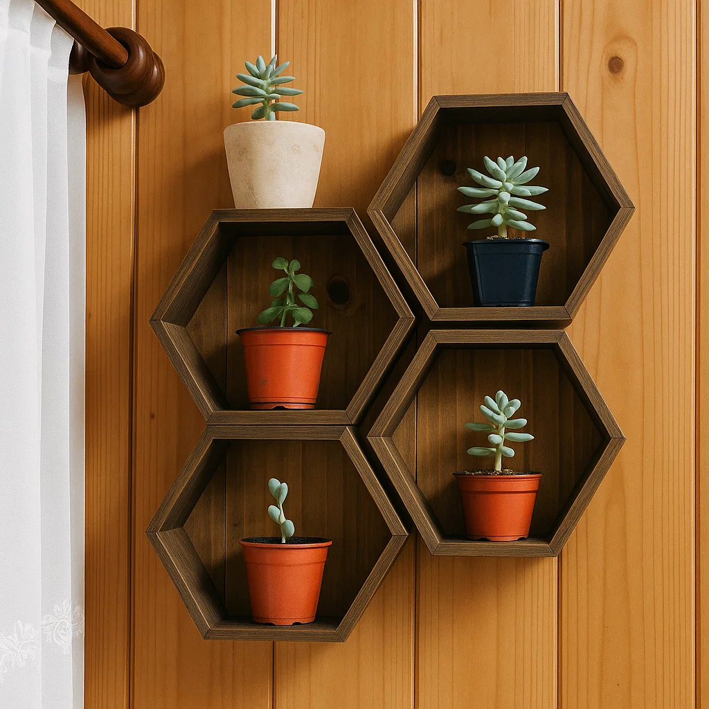 Repisa de pared estilo industrial