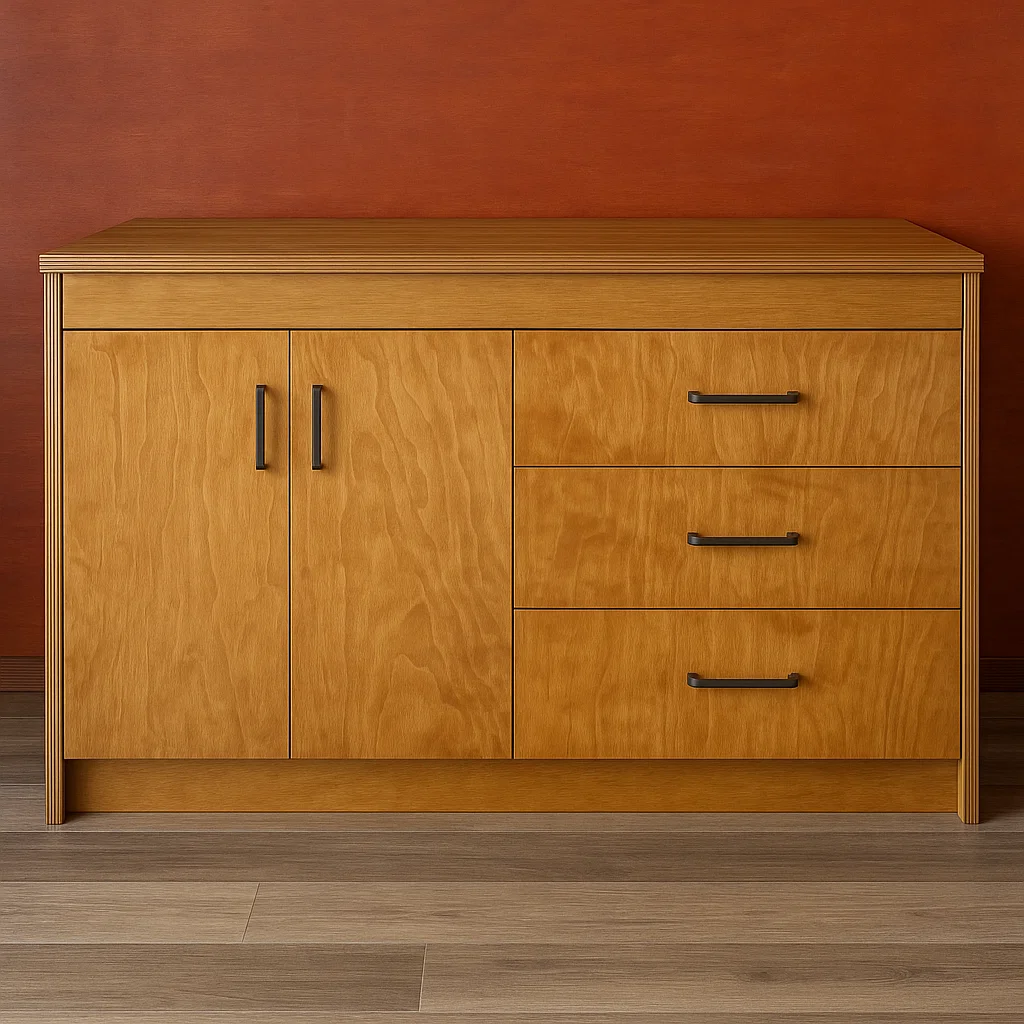 Estante de madera maciza